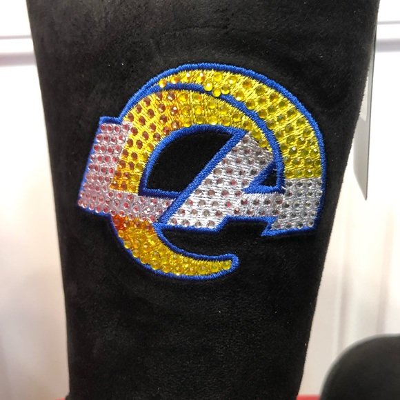 NWT NFL Team Boots Fur Lined CUCE LA LOS ANGELES RAMS New with Tags SIZE 8 - Picture 2 of 11